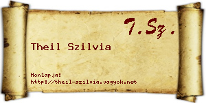 Theil Szilvia névjegykártya